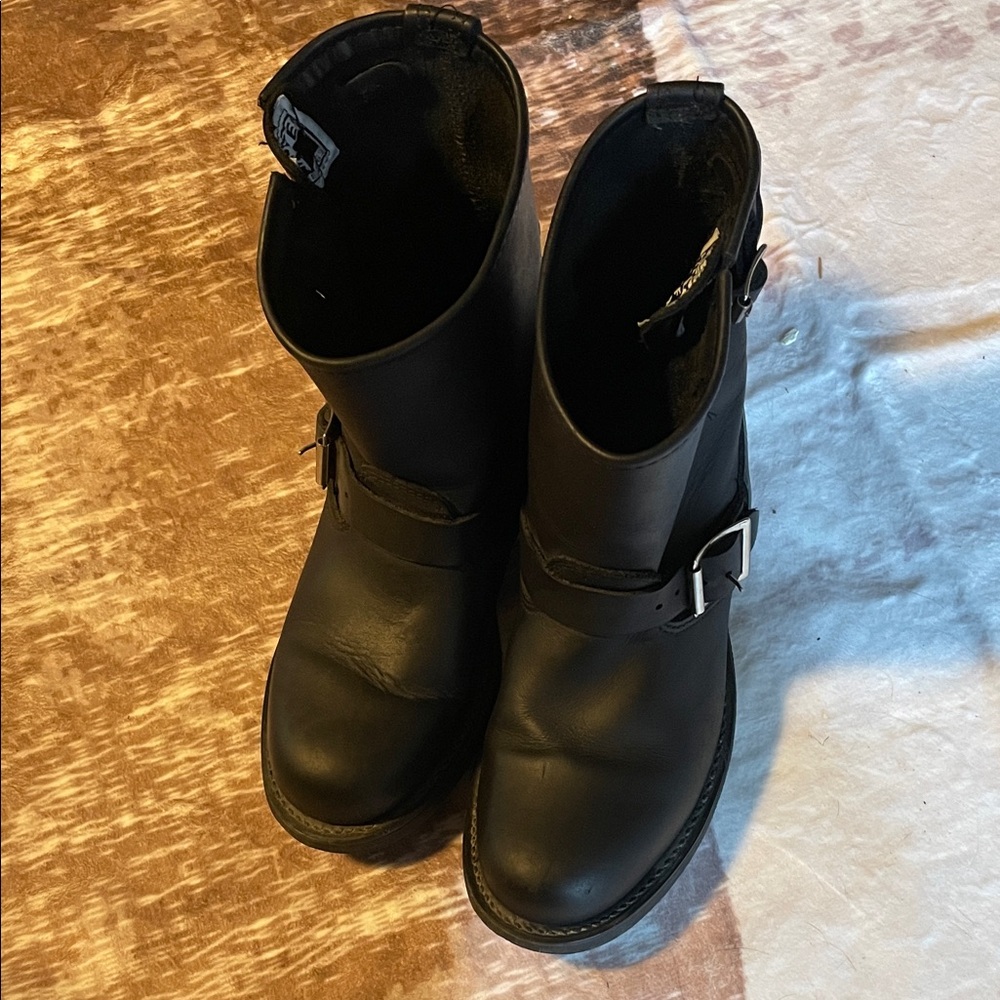 Frye Black Leather Engineer boot - image 1